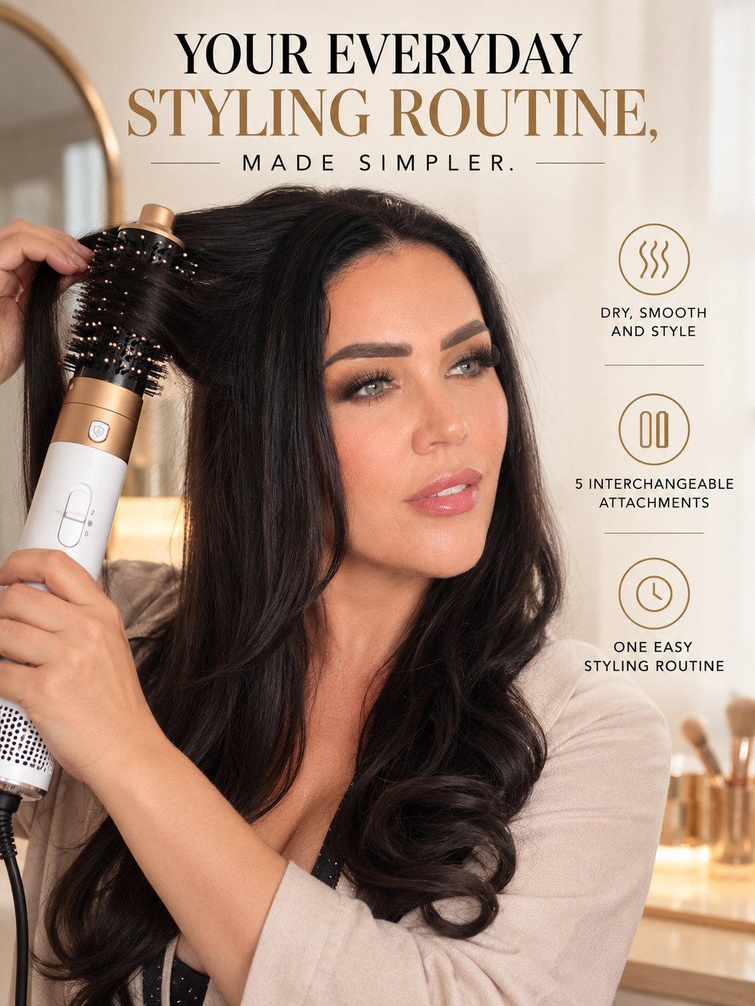 Ava Air PRO – 5-in-1 Hair Dryer Brush & Multistyler